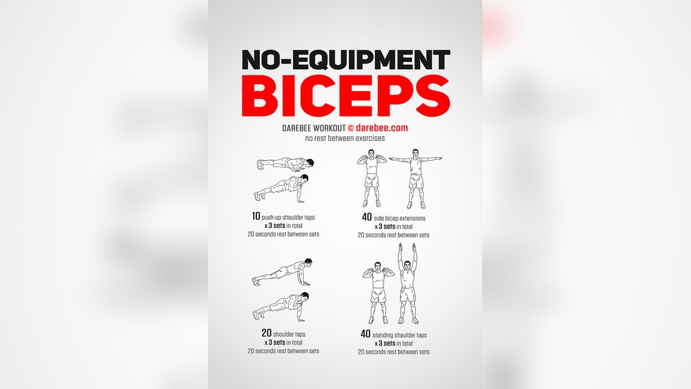 How to Work Out Biceps Without Dumbbells