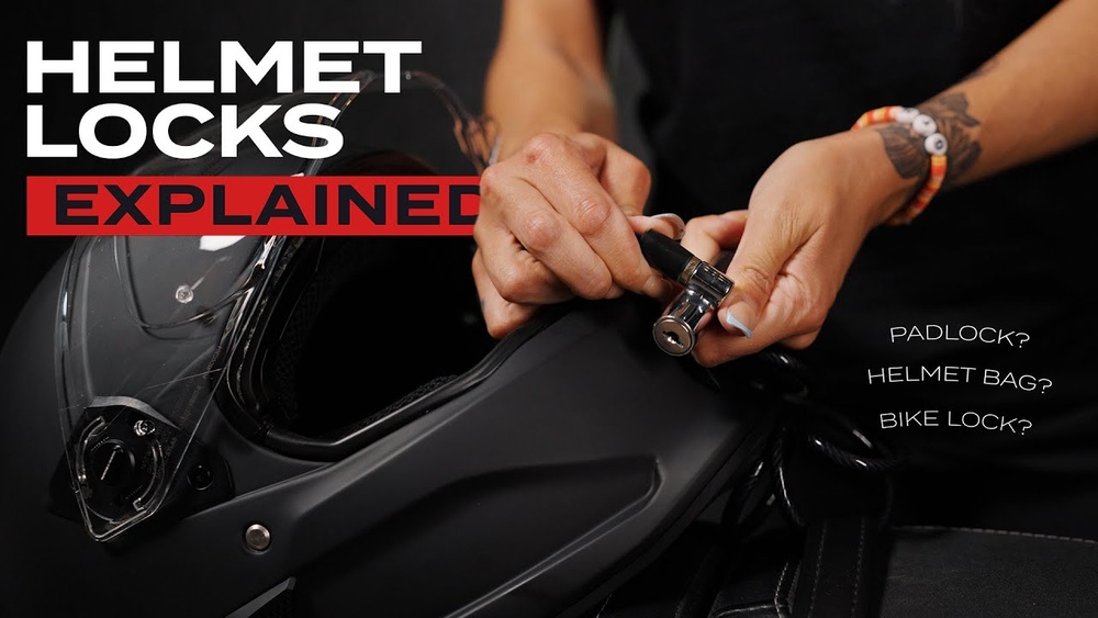 How to Lock Helmet With Bike