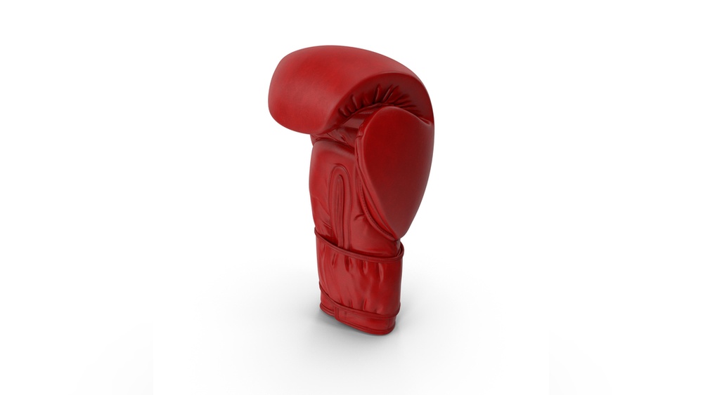 A Single Red Boxing Glove