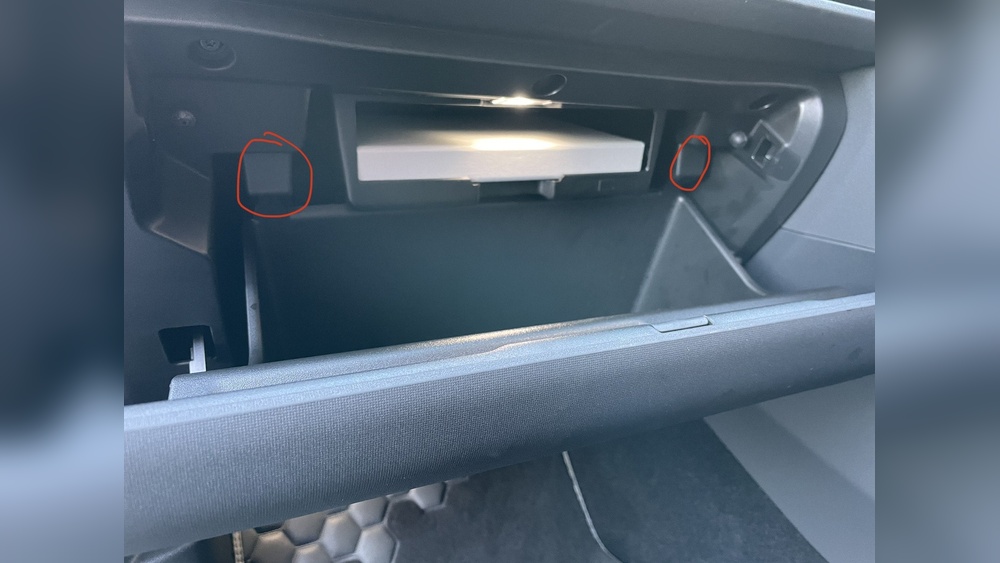 Can Things Fall behind Glove Box