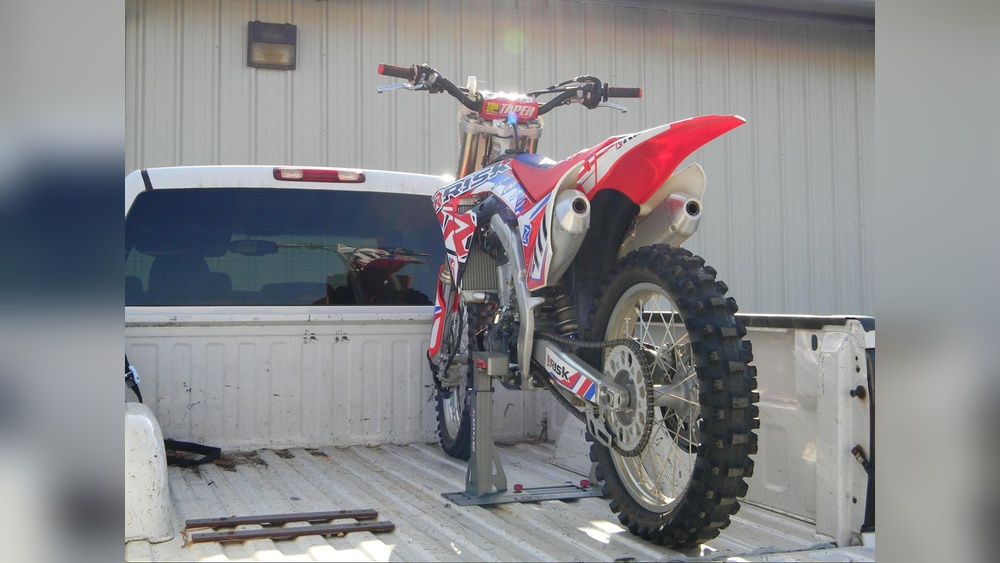 How to Lock Dirt Bike in Truck