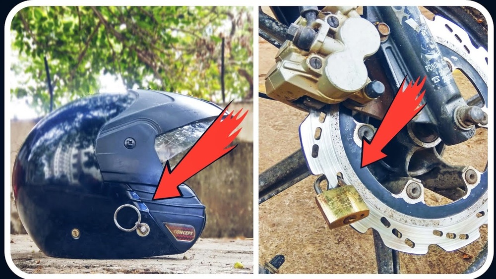 How to Lock Half Face Helmet to Bike