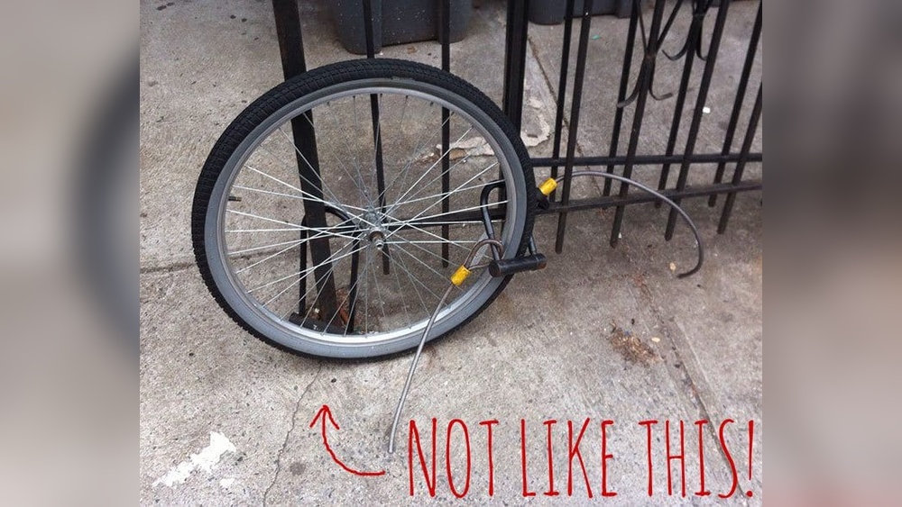 How to Lock Your Bike Outside