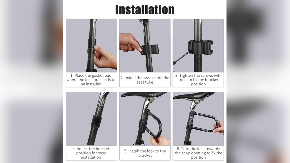 How to Mount a U Lock on a Girls Bike