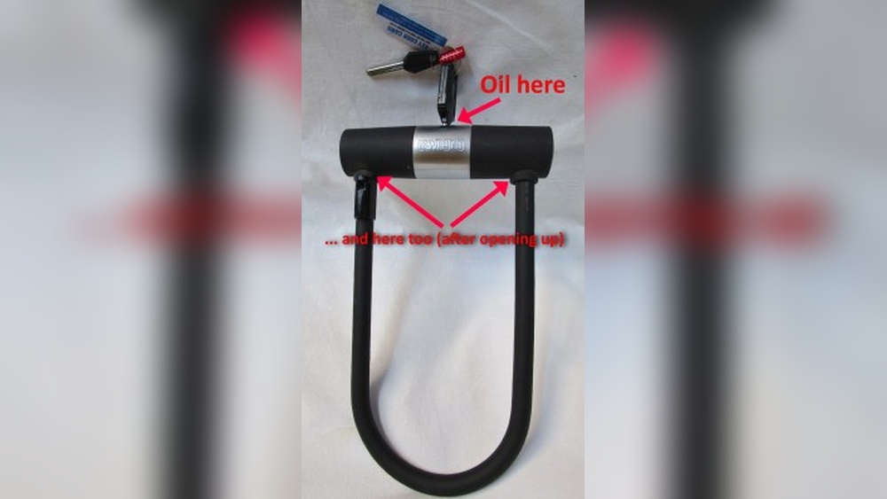 How to Oil a Bike U Lock